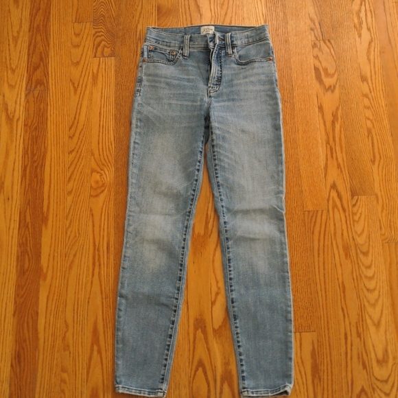 J. Crew 9" high-rise toothpick denim size 26
